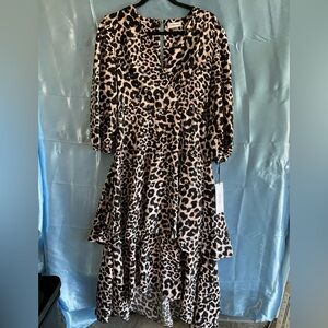 Calvin Klein Leopard Print Dress